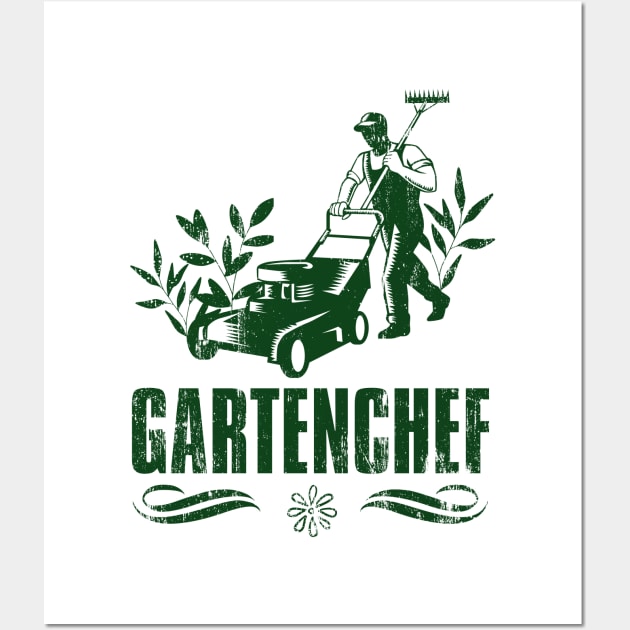 Gartenchef Gartenarbeit Hobby Gärtner Herren Wall Art by Foxxy Merch